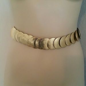 Vintage elastic coin belt